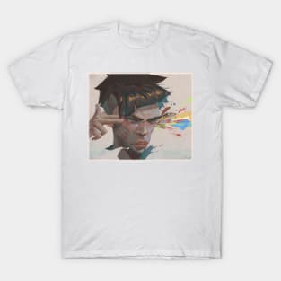 The colorful headshot T-Shirt